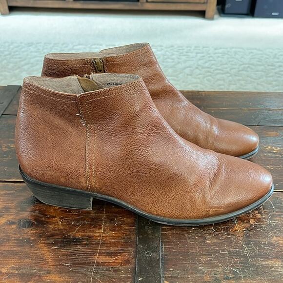 Fat Face Brown Leather Ankle Boots Size 42/11 - Picture 4 of 7